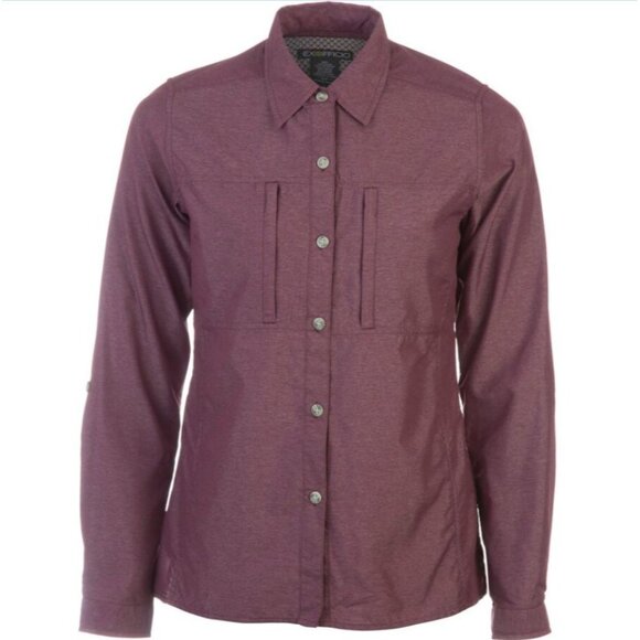 ExOfficio Dryflylite  Check Shirt - Long-Sleeve - Women's Size M NWT - Picture 1 of 5
